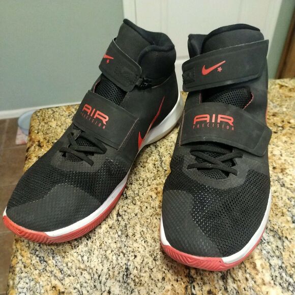 Nike Air Precision Flyease 917500-006 Black And Red Size 14 - Picture 5 of 12